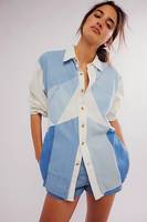 Free People Women's Oversized Denim Shirts