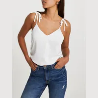 River Island Women's White Camisoles And Tanks