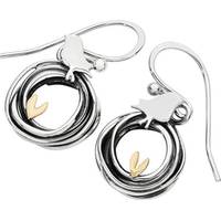 C W Sellors women's sterling silver earrings