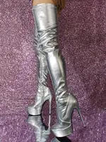 Milanoo Women's Silver Boots