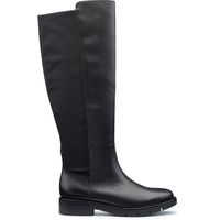 Hotter Shoes Women's Black Leather Knee High Boots