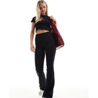 ASOS Stradivarius Women's Black Flared Trousers