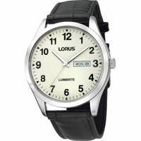 Lorus Mens Chronograph Watches With Leather Strap