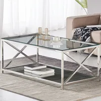 Charles Jacobs Glass And Metal Tables