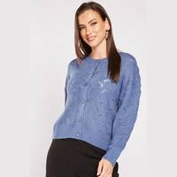 Everything5Pounds Women's Round Neck Cardigans