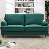 Wilko Green Velvet Sofas