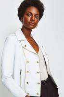 Karen Millen Women's White Leather Jackets