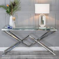 Choice Furniture Superstore Glass And Metal Console Tables