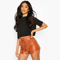 Boohoo Lace Up Shorts for Women