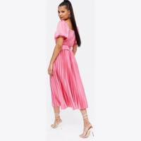 New Look Women's Pink Satin Dresses