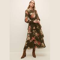 Oasis Fashion Women's Velvet Floral Dresses