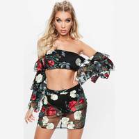 Women's Missguided Embroidered Crop Top