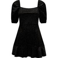 Miss Selfridge Women's Black Glitter Dresses