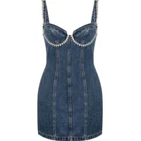 SELF PORTRAIT Women's Denim Mini Dresses