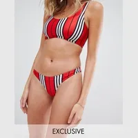 ASOS Wolf & Whistle Women's Red Bikini Sets