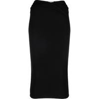 FARFETCH Women's Black Knit Midi Skirts