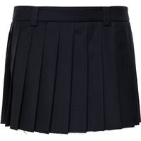 Miu Miu Women's Blue Pleated Skirts