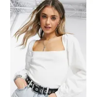 ASOS DESIGN Women's White Cotton Jumpers