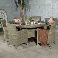 Wilko 6 Seater Rattan Dining Sets