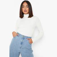 boohoo Women's White Turtle Neck Jumpers