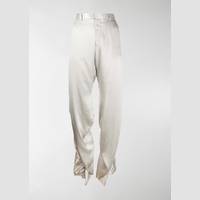 Modes Women's High Waisted Silk Trousers