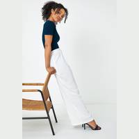 Roman Originals Women's Wide Leg Petite Trousers