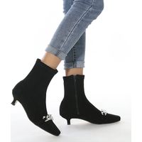 SHEIN Kitten Heel Ankle Boots