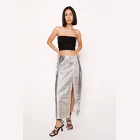 NASTY GAL Women's Leather Midi Skirts