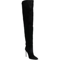 Le Silla Women's Black Leather Knee High Boots