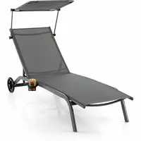 Costway Sun Loungers With Wheels