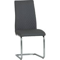 Scuttle Interiors Grey Leather Dining Chairs