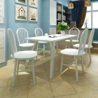 YOUTHUP White Dining Chairs