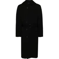 FARFETCH Yohji Yamamoto Men's Black Wool Coats