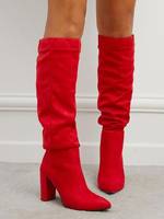 Milanoo Women's Suede Knee High Boots