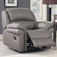 Furniture In Fashion Grey Leather Armchairs