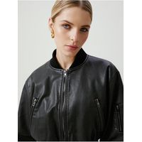 NASTY GAL Women's Leather Bomber Jackets