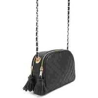 Forever 21 Women's Black Leather Crossbody Bags
