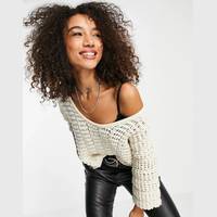 Free People Women's White Cotton Jumpers
