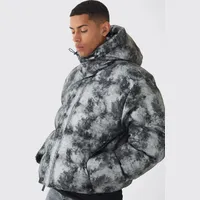 boohoo Men's Grey Puffer Jackets