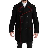 Secret Sales Men's Black Wool Coats