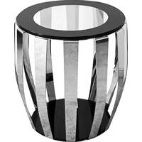 Ivy Bronx Glass And Metal Side Tables