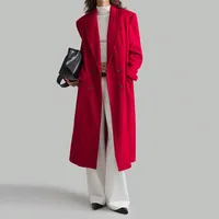 SHEIN Women's Red Wool Coats