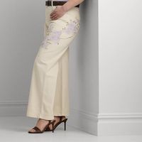 Ralph Lauren Women's High Waisted Floral Trousers