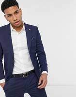 ASOS Men's Blue Check Suits