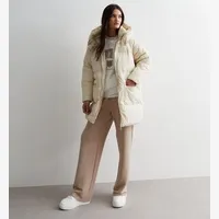 New Look Women's White Puffer Jackets