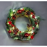 Shatchi LED Christmas Wreaths