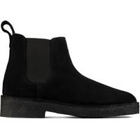 Clarks Men's Black Leather Chelsea Boots