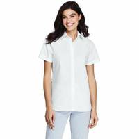 Land's End Women's White Short Sleeve Shirts