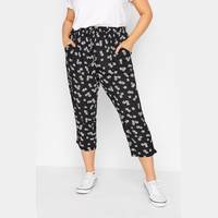 Yours Clothing Women's Cropped Joggers