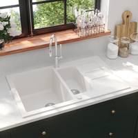 VidaXL White Kitchen Sinks